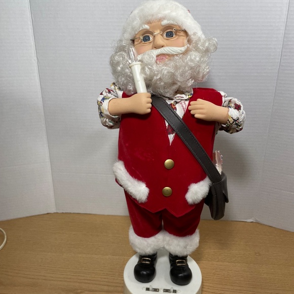 Vintage Telco The Original Motionette of Christmas Santa Clause w Mailbag VIDEO - Picture 1 of 11